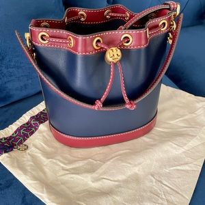 Tory Burch Color Block Bucket Bag